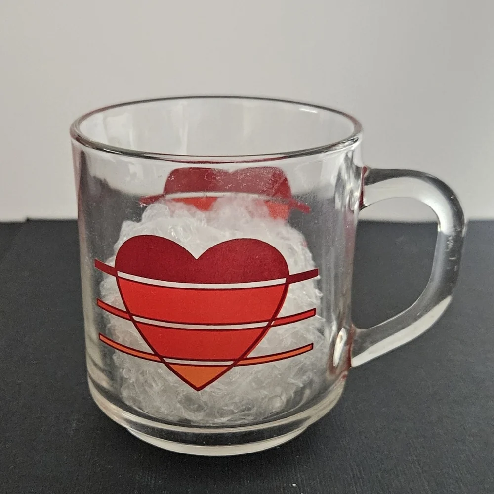 Vintage Luminarc Heart Mug